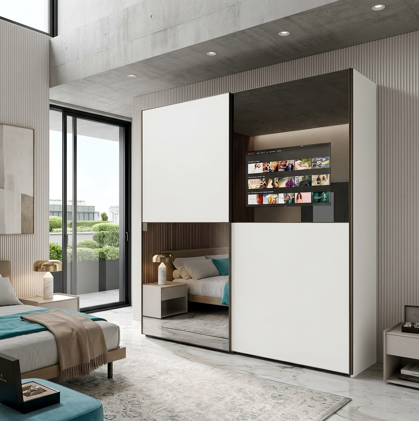 Armadio con porta Tv